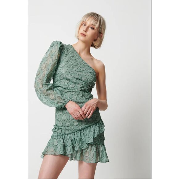 ELLIATT Kakadu Green Dress- Size Small - Picture 1 of 7